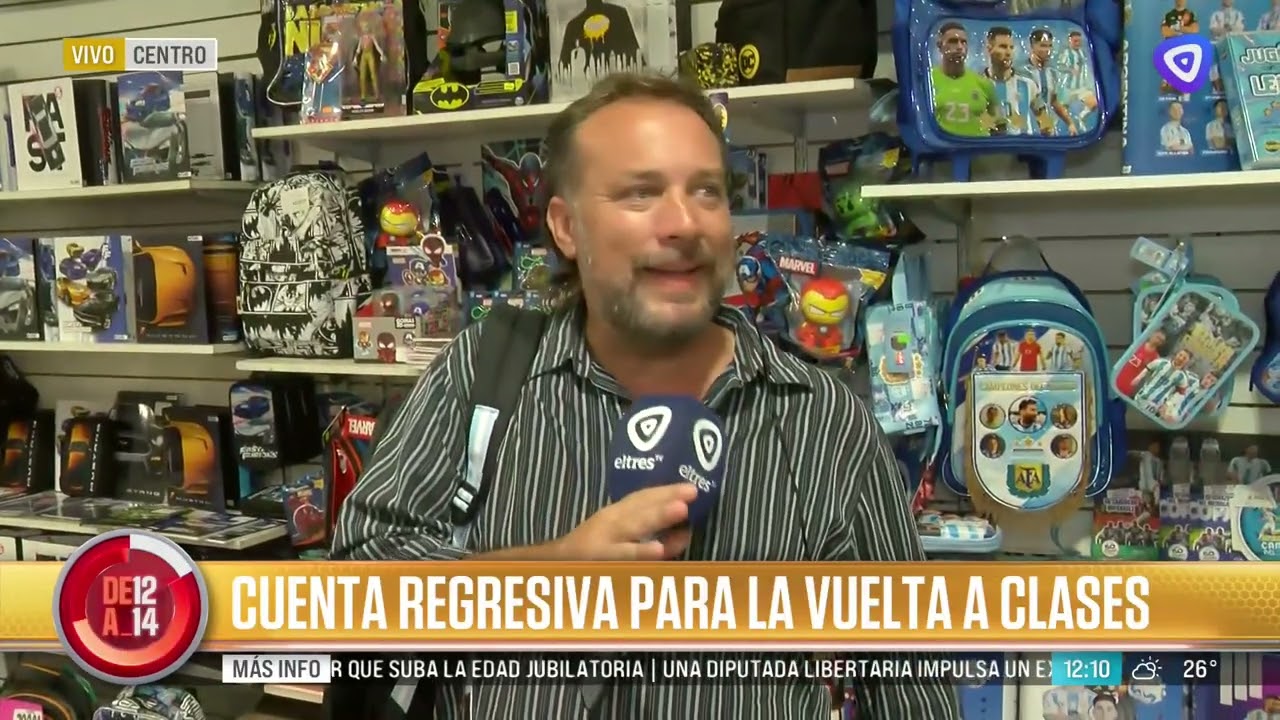 Compra de útiles antes de la vuelta a clases