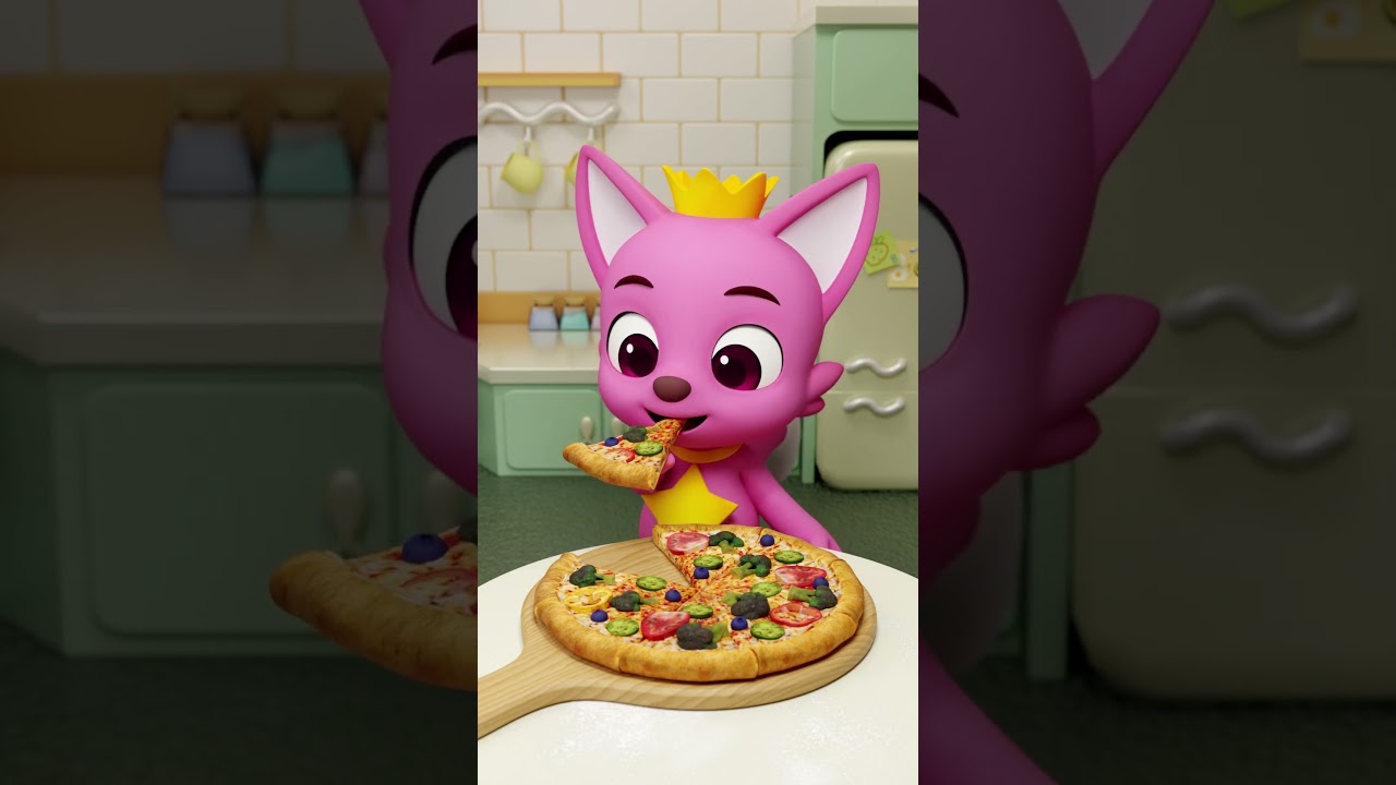 Was isst Pinkfong zum Geburtstag? 🎉 #pinkfong #mukbang