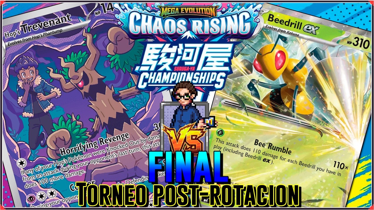 FINAL TCG POKEMON Championships SURUGA-YA en ESPAÑOL | Trevenant Hop vs Beedrill ex