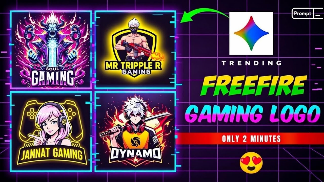 Create A Gaming Logo on Gemini Ai । Gemini Photo Editing । Only 2 Minutes
