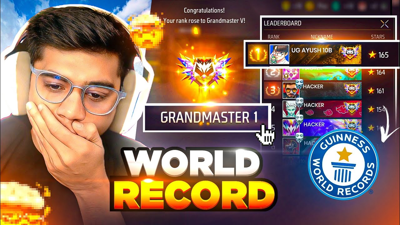 World Record🗿First Youtuber to Reach Top 1 on Live🔥*Must Watch* !!