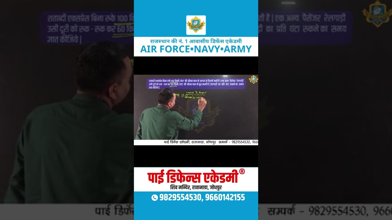 #22  Maths Short Tricks  By Laxman Sir ｜ Pai Defence Academy in Jodhpur ｜ Laxman Sir