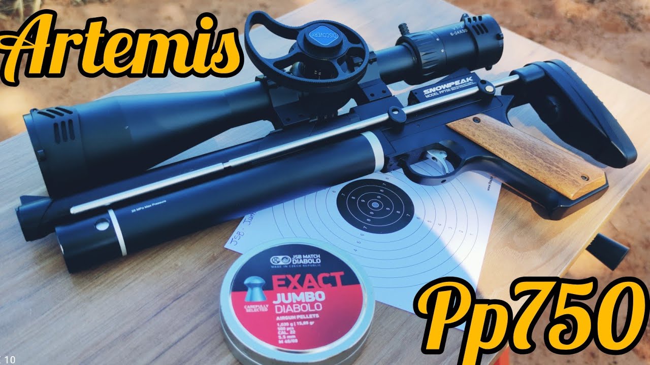 PP750 ARTEMIS 5.5 PISTOLA PCP HIBRIDA LUNETA DISCOVERY 6-24X50FFP PRIMEIRO PLANO FOCAL