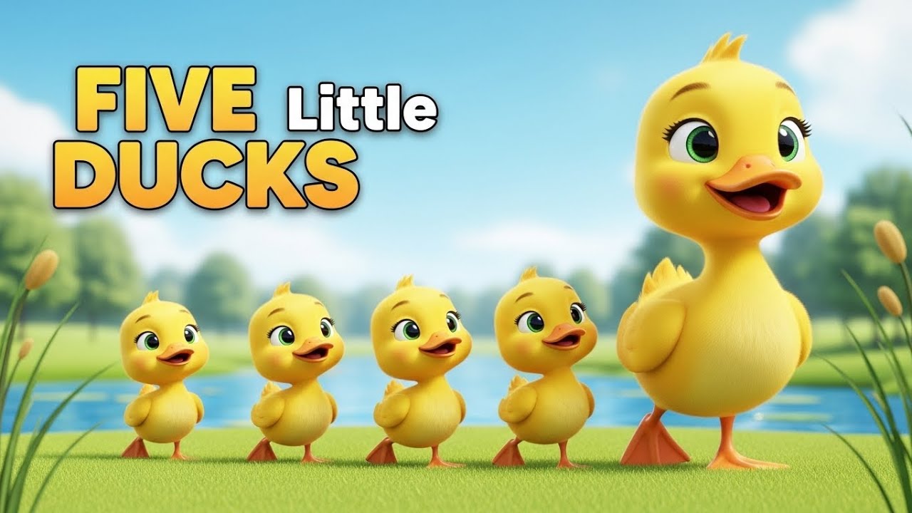 Five Little Ducks Went Out One Day 🦆 | Kids Counting Song