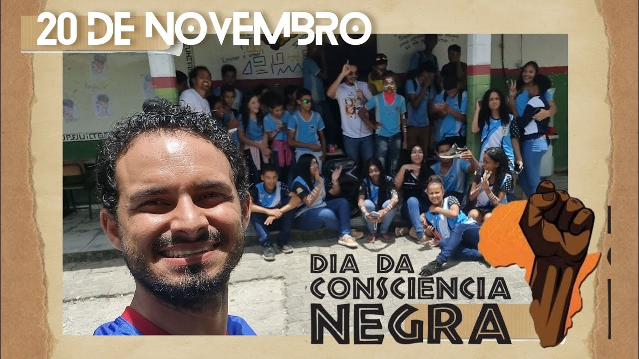 Pintura no Dia da Consciência Negra na Escola Dr. Edmundo Lopes de Castro