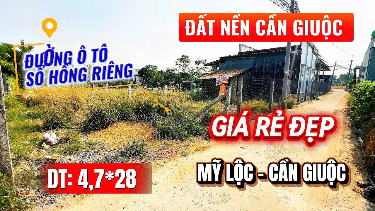 MỸ LỘC CẦN GIUỘC | SIÊU MẪU ĐẸP RẺ DÂN CƯ ĐÔNG ĐƯỜNG Ô TÔ SỔ HỒNG RIÊNG 