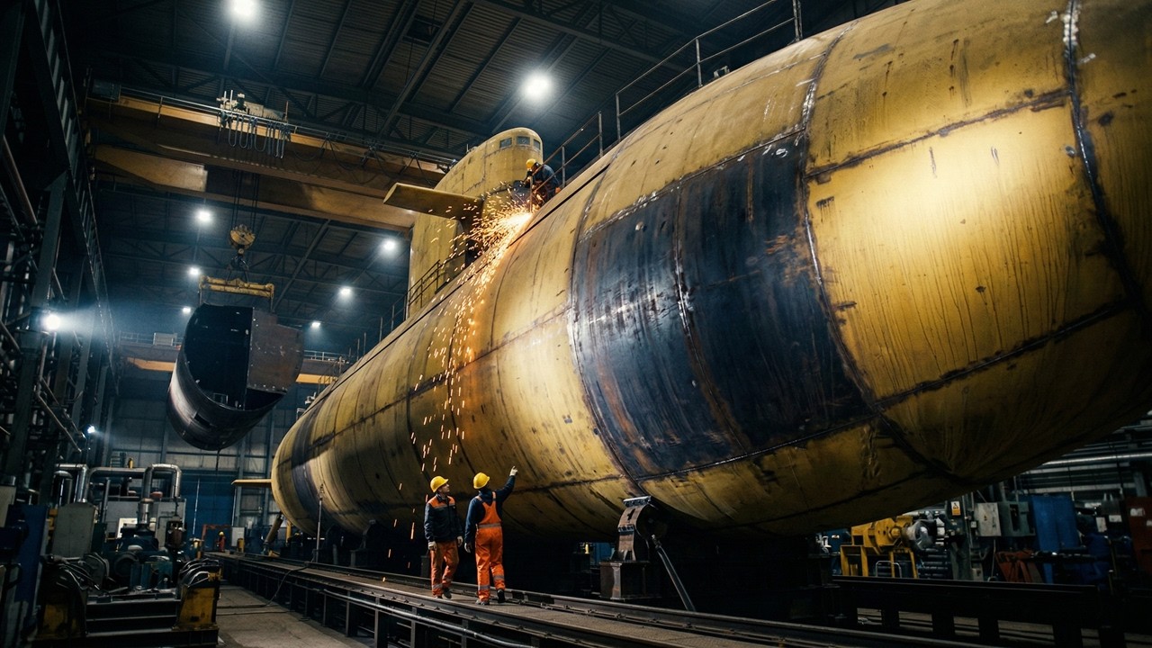 How Submarines Are Made | Inside a Massive Naval Factory | Factory Lens