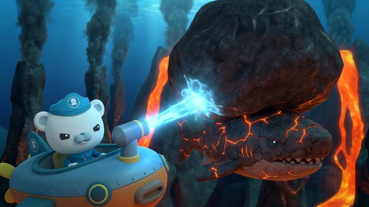 Volcanic Trail: The Fire Shark! 🌡️ Giant Megalodon Rescue | Octonauts Full Episode