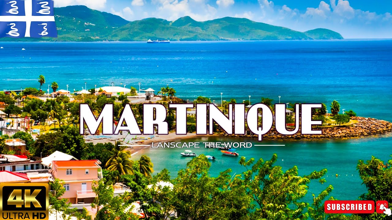 TRAVEL AROUND MARTINIQUE 4K UHD | Wonderful Natural Landscape With Calming Music For New Fresh Day4k