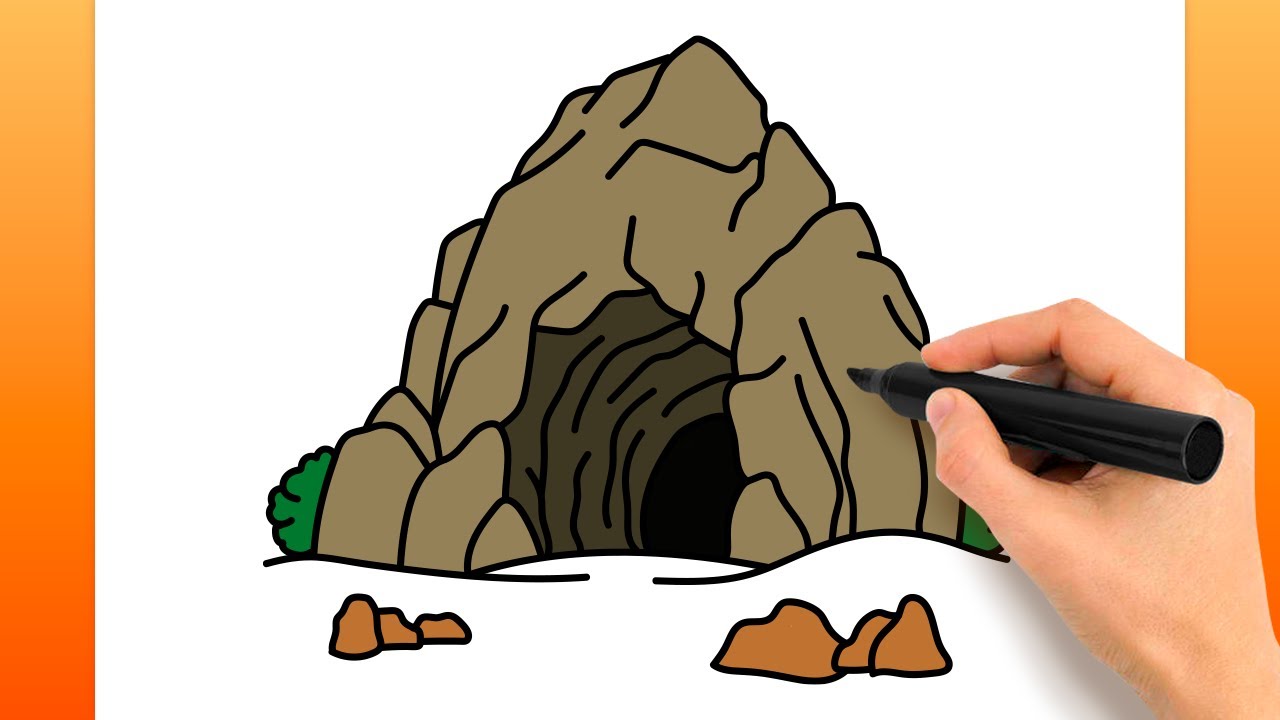 Comment Dessiner Une Grotte (Tutoriel De Dessin Facile)