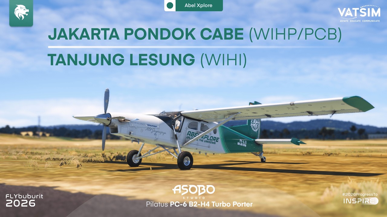 🔴 Microsoft Flight Simulator: FLYbuburit 2026 - Pondok Cabe to Tanjung Lesung | VATSIM Livestream 🔴