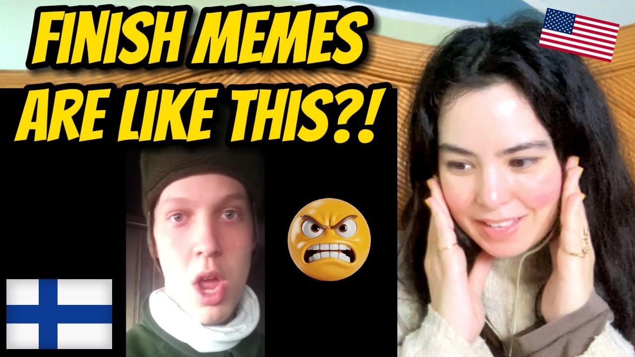 American Girl Reacts to Classic Finnish Memes With English Subs!