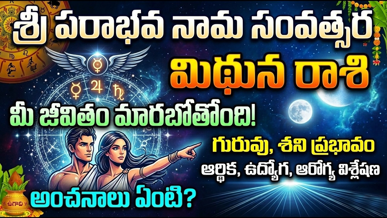 శ్రీ పరాభవనామ సంవత్సర మిథునరాశి సంపూర్ణ అంతరంగ విశ్లేషణ | Mithuna Rasi 2026-27 | Ugadi Rasi Phalalu