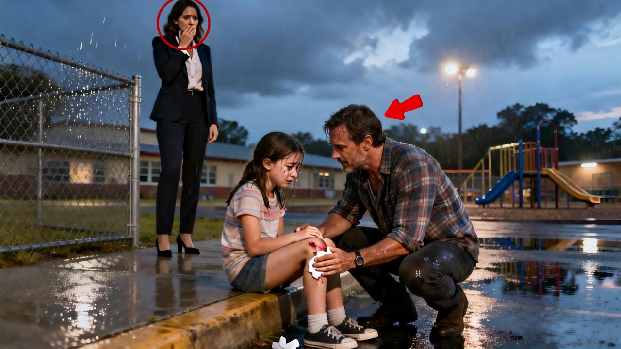 Girl’s Knee Was Scraped—Single Dad Comforted Her—Her CEO Mother Saw His Kindness And Cried