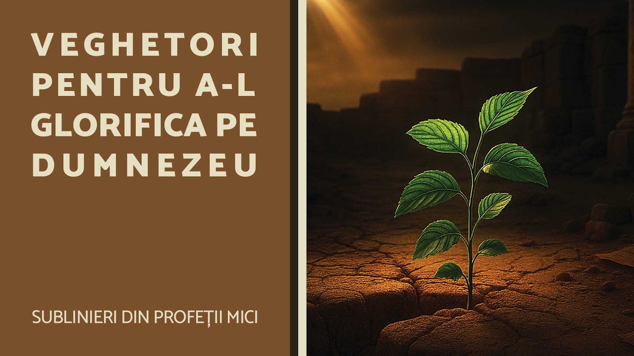 Veghetori pentru a-L glorifica pe Dumnezeu - Școala de Sabat - AZSMR-Bucov LIVE
