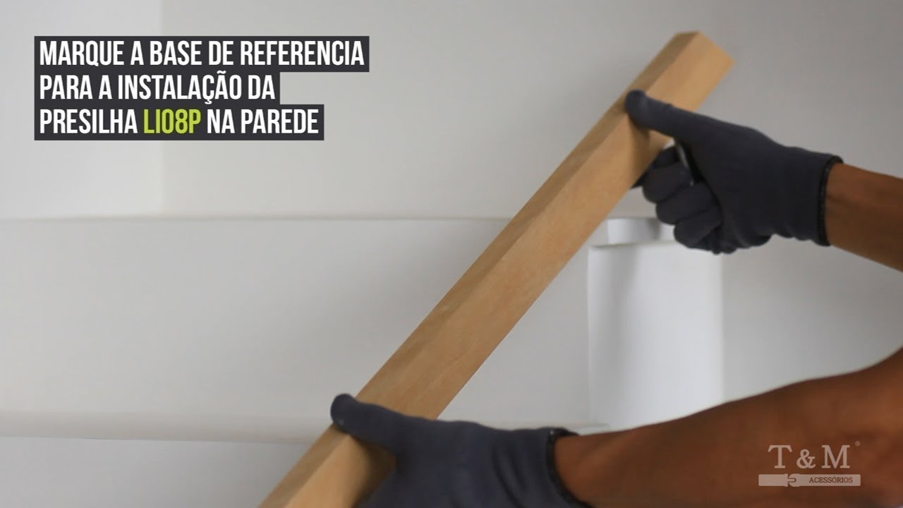 Presilha T&M Inclinada para Guarda-Corpo de Vidro sem furação cod. LI e LI-P