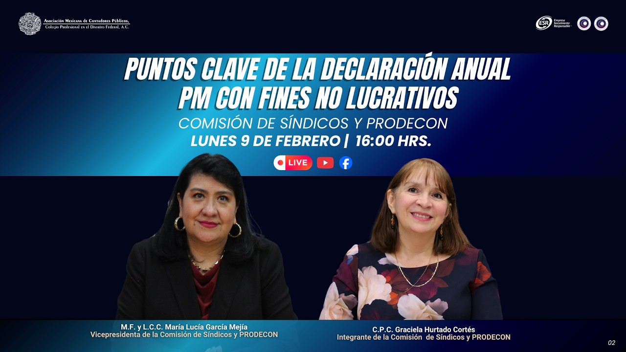 Puntos clave de la Declaración Anual  PM con fines no lucrativos