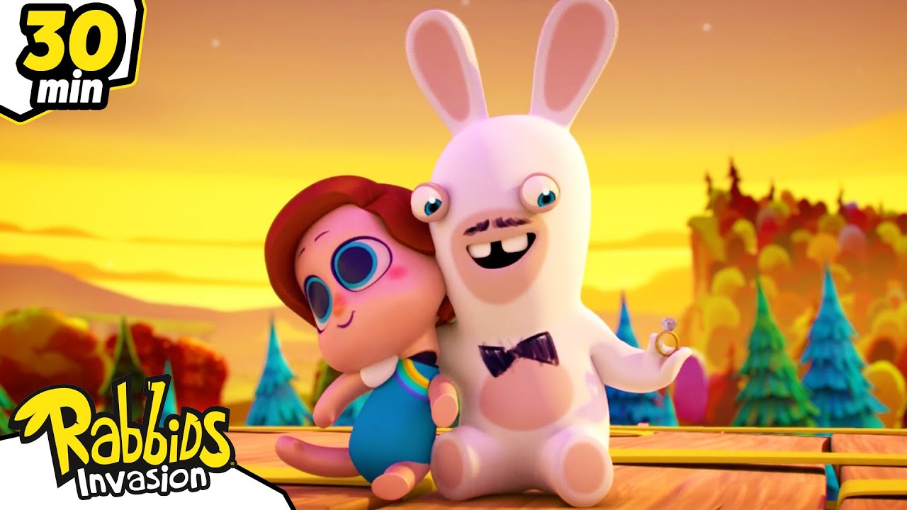 💘💍 ¡Encontró a su Crush del Verano! | Rabbids La Invasión 🐰 | Recopilación 30mn | Dibujos animados