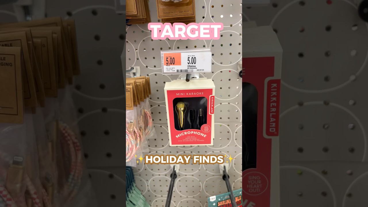 $5 Gold Mini Microphone | #TargetFinds