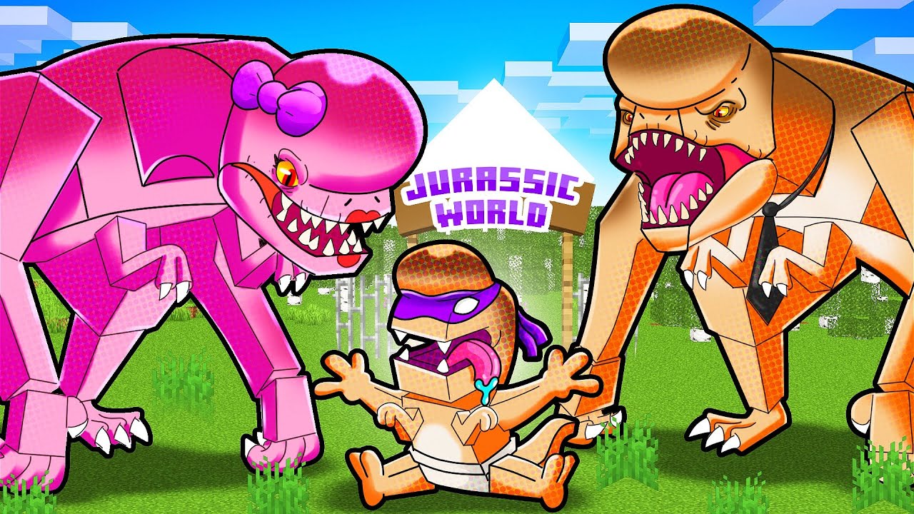 FAMÍLIA do DISTORTUS-REX no Minecraft!! (D-REX) ‹ DONAT3LO ›