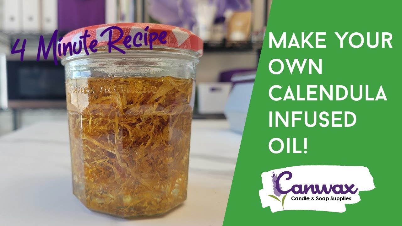 Calendula Infused Oil - Make herbal infused oils to add to your favourite lip balm or salve recipe!