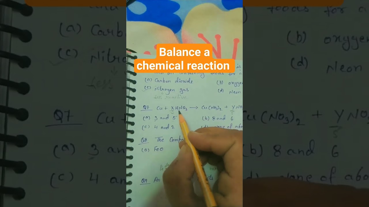 how we balance a chemical reaction #chemicalreaction #dsssbpreperation #chemistrylover #neetpreptips