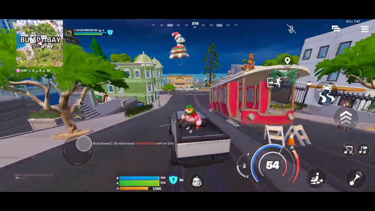 Playing fortnite with my friend😆