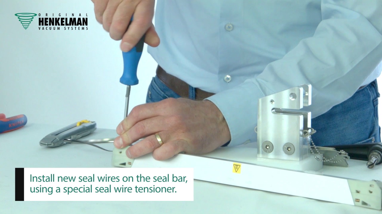 Henkelman maintenance: replacing Teflon and seal wires