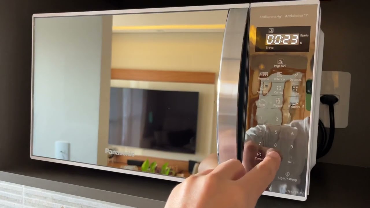Como arrumar o hor&aacute;rio do Microondas Panasonic