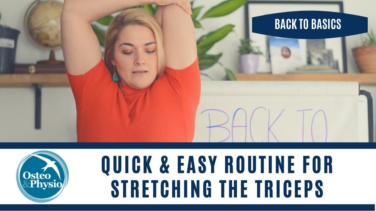 How to stretch your triceps properly!