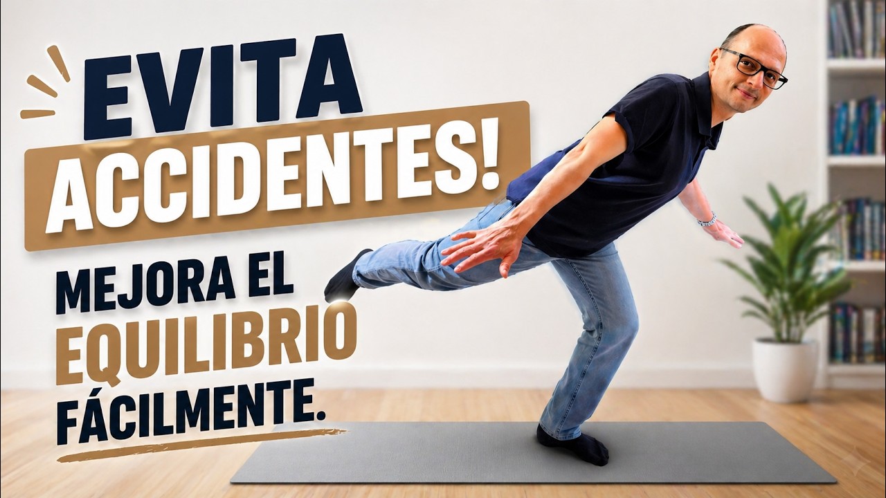 🤸‍♂️🤸‍♀️¡ATENCIÓN! 3 Ejercicios De EQUILIBRIO para evitar CAIDAS