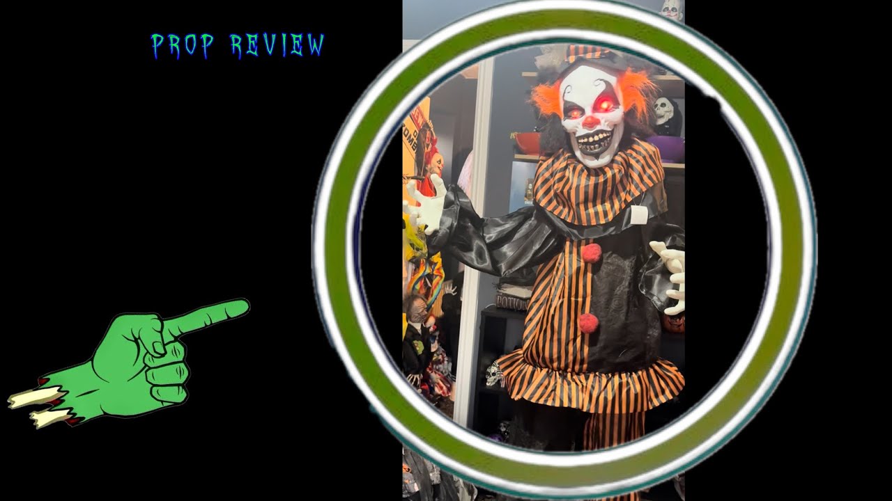 The range Halloween 2020 standing animated creepy clown  unboxing and review! 🤡