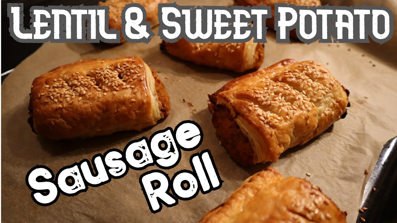 Veggie Lentil & Sweet Potato Sausage Roll