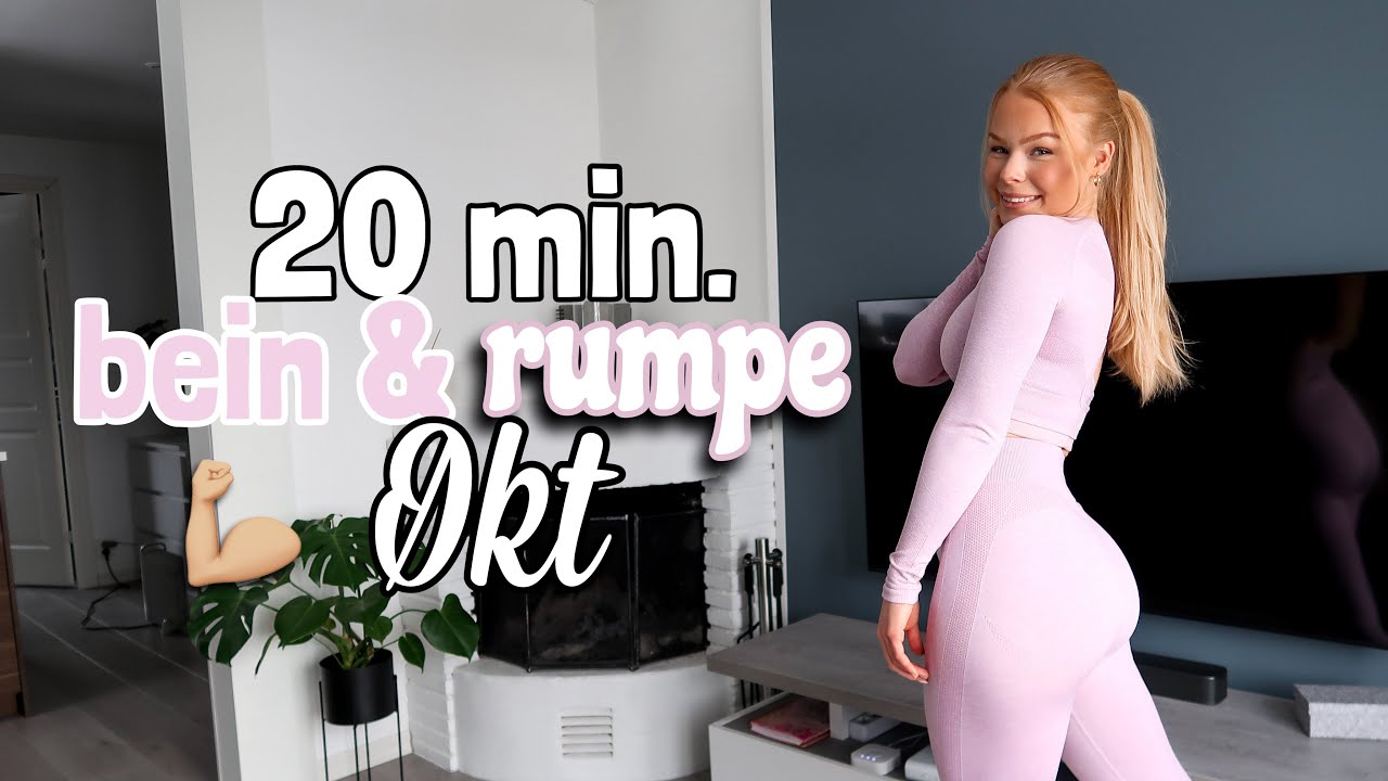 TREN MED MEG - 20 min. hjemmetrening for bein og rumpe! (Tilpasset alle nivåer)
