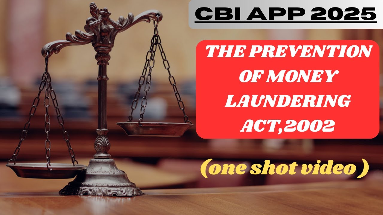 Prevention of Money Laundering Act 2002 | Complete Explanation in One Video