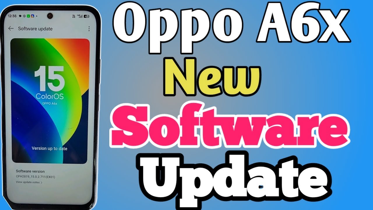 Обновление программного обеспечения Oppo A6x // Как обновить программное обеспечение на Oppo A6x