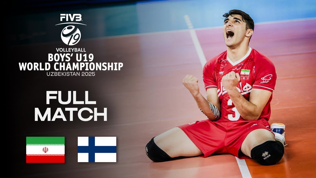 Iran vs. Finland - Quarter Final 4 | Boys' U19 World Champs 2025 - Full Match