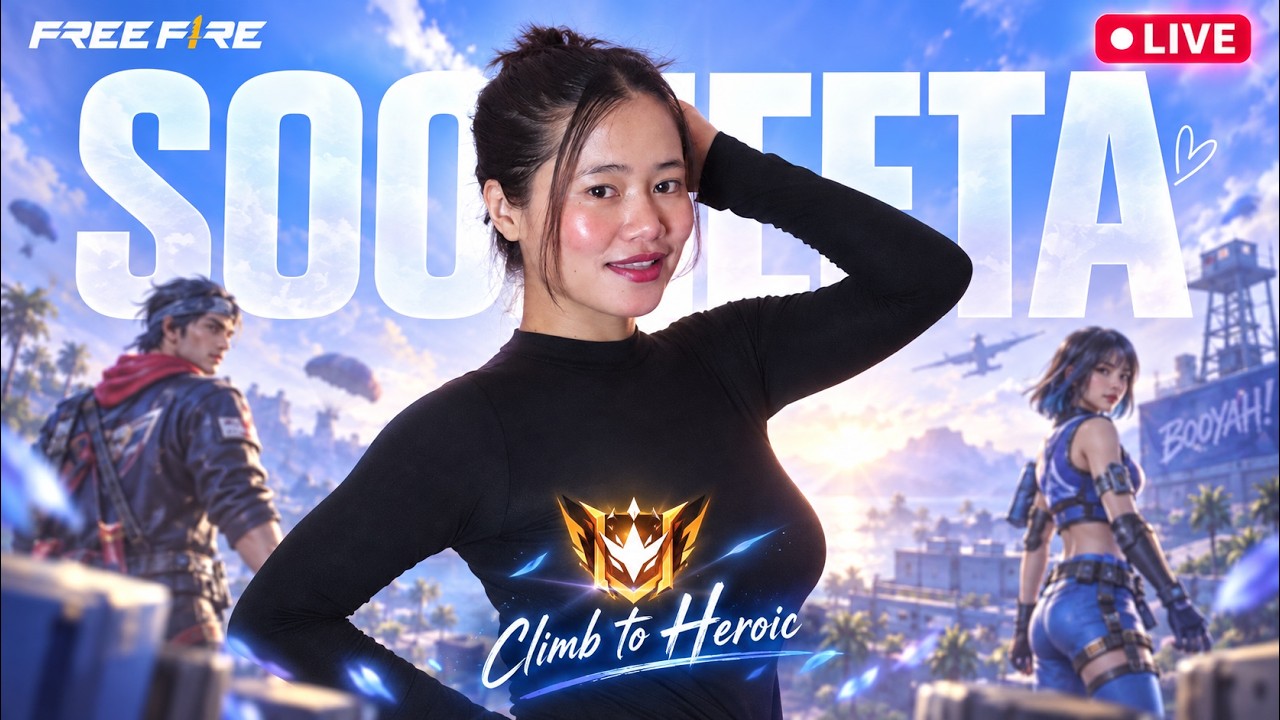 🔴 Free Fire LIVE with Sooneeta | Rank Push & Intense Gameplay ❤️ #freefire #live #sooneeta