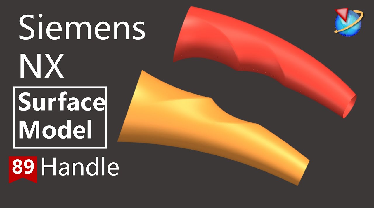Siemens NX Tutorial for beginners,basic model of handle exercise -89