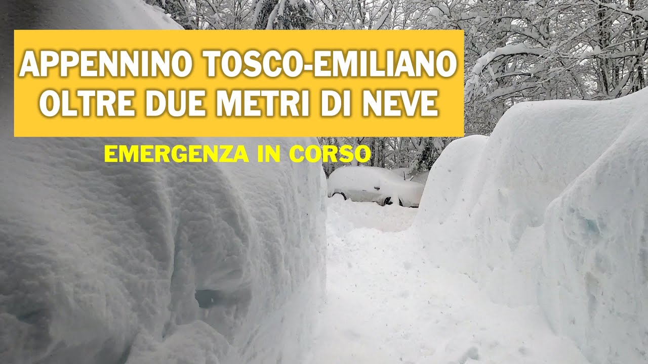 Appennino Tosco-Emiliano emergenza neve &ndash; OLTRE DUE METRI &ndash; manca l&rsquo;elettricit&agrave;