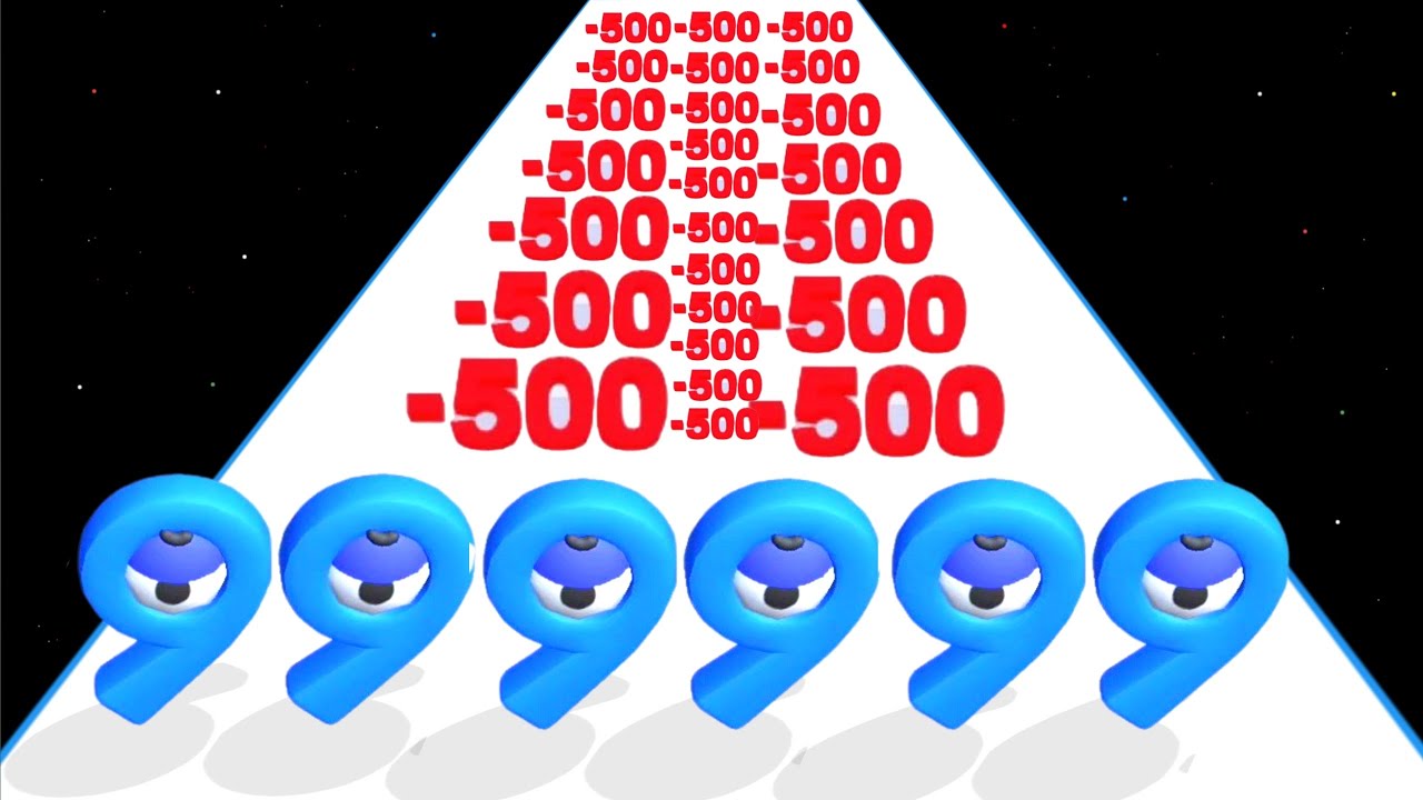 NUMBER MASTER 3D (Merge & Run) Hopping Ball Run, Level Up Runner Games