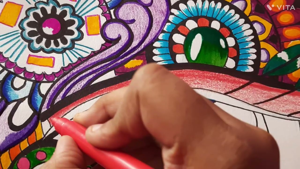 Vibrant mandala art 🎨 ✨️.