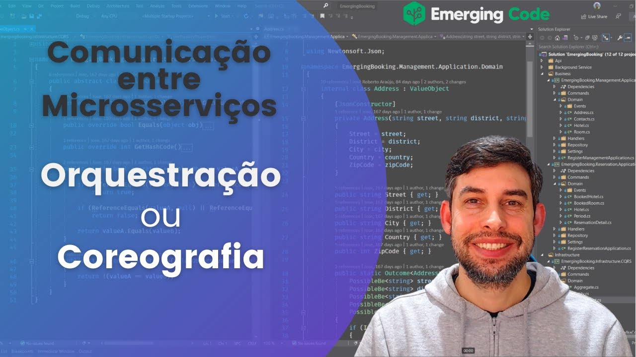 Comunicação entre #Microsserviços usando : Orquestração vs Coreografia