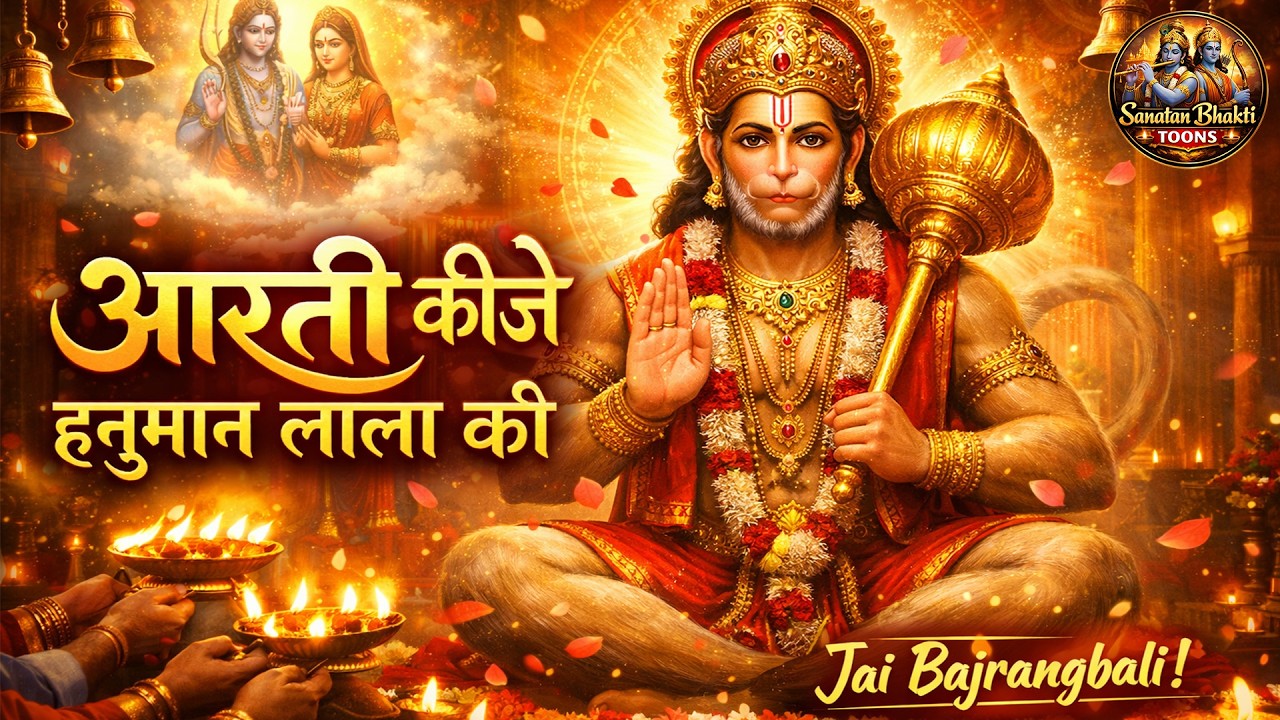 आरती कीजै हनुमान लला की | Hanuman Aarti | बजरंगबली आरती | Powerful Hanuman Bhajan | Hanuman Ji Aarti