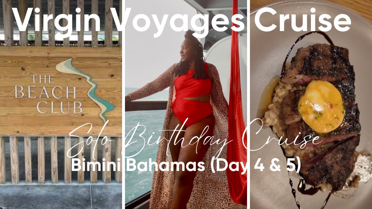 Virgin Voyages SOLO Cruise: Bimini Bahamas Was Rainy 🌧️ + Dinner With Strangers + Embarkation 😩 pt3