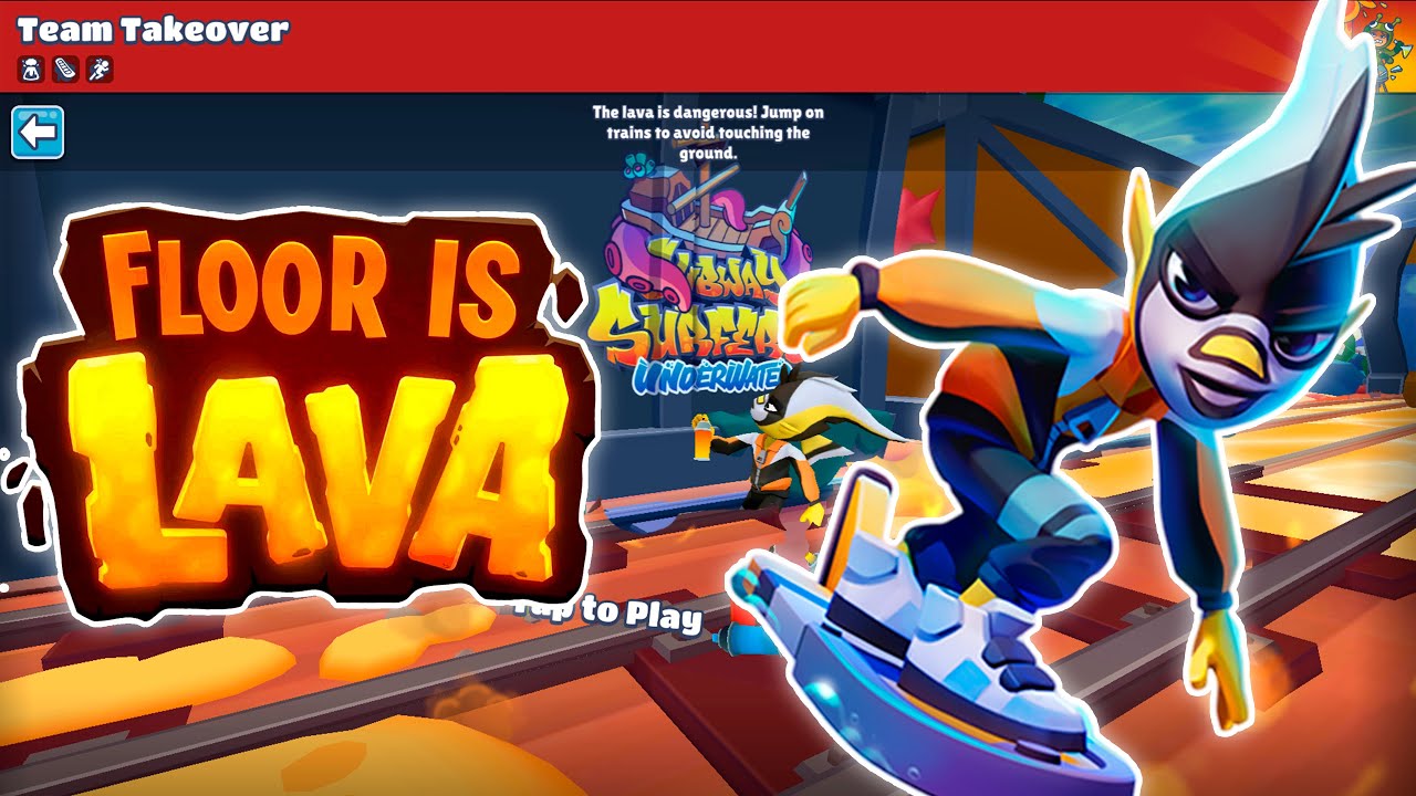 Subway Surfers Floor is lava: No Floor Challenge in UNDERWATER WORLD 2024