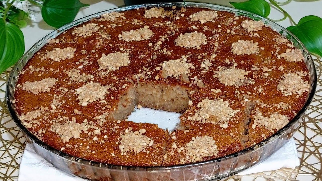 إنسي كل وصفات البسبوسة لي عندك و جربي هذي‼️بسبوسة القرفة و الجوز(الكركاع) طعم خرافي و فوق الوصف😋😍