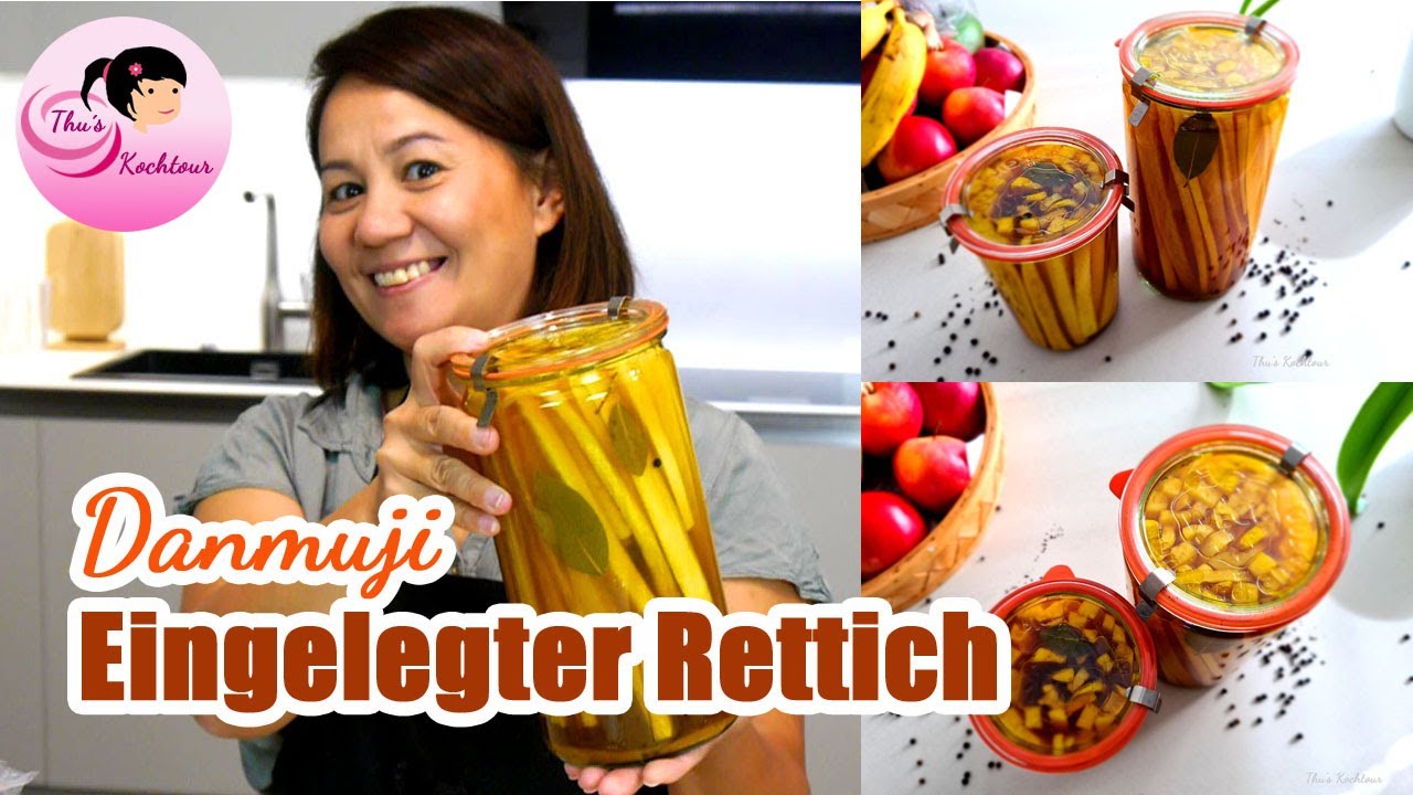 Eingelegten Rettich selber machen nach koreanische Art/ Danmuji/ Pickled Radish