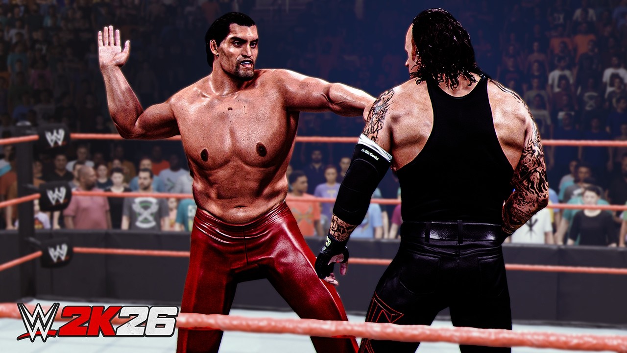 WWE 2K26: Матч один на один между Андертейкером и Великим Хали.