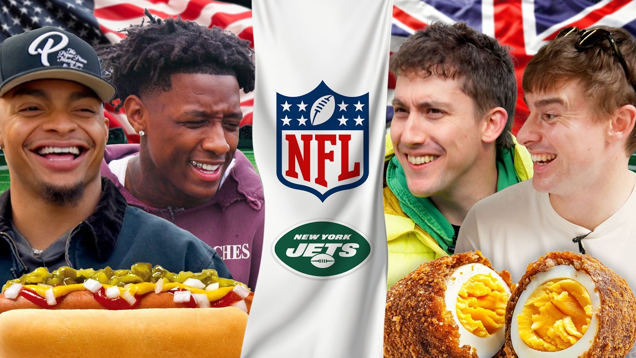 Американские закуски против английских! При участии The New York Jets